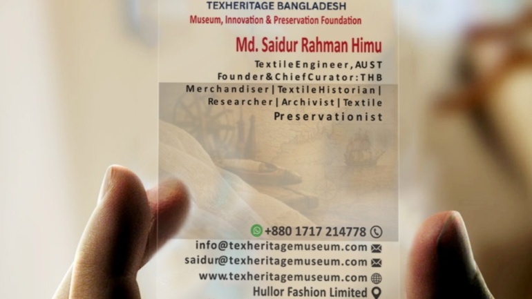 Visiting Card of Founder